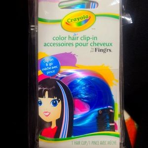 Color hair clips